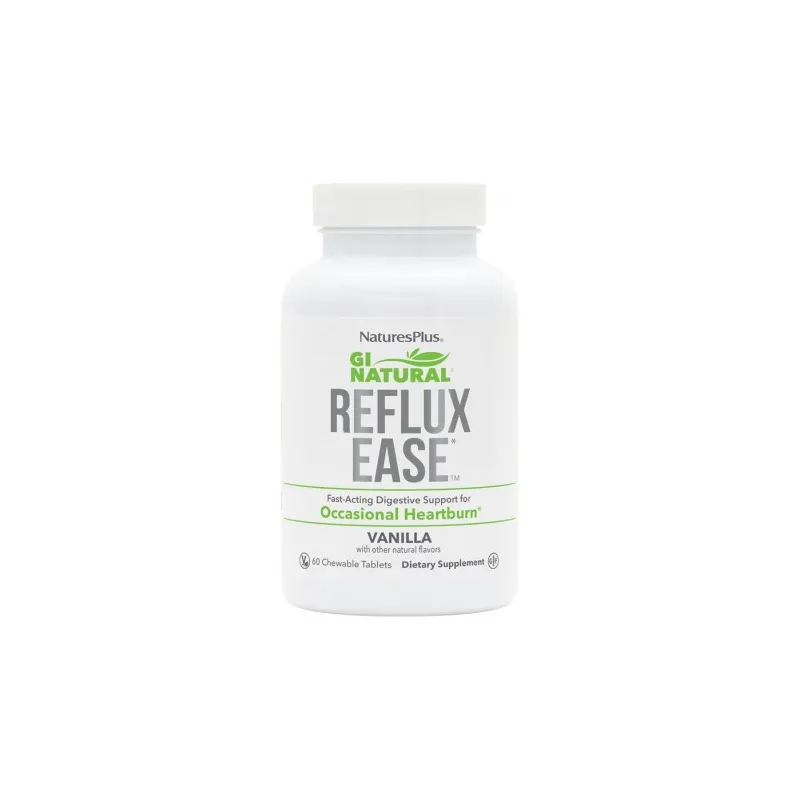 Gi natural reflux ease vainilla masticab 60 comprimidos, Natures Plus