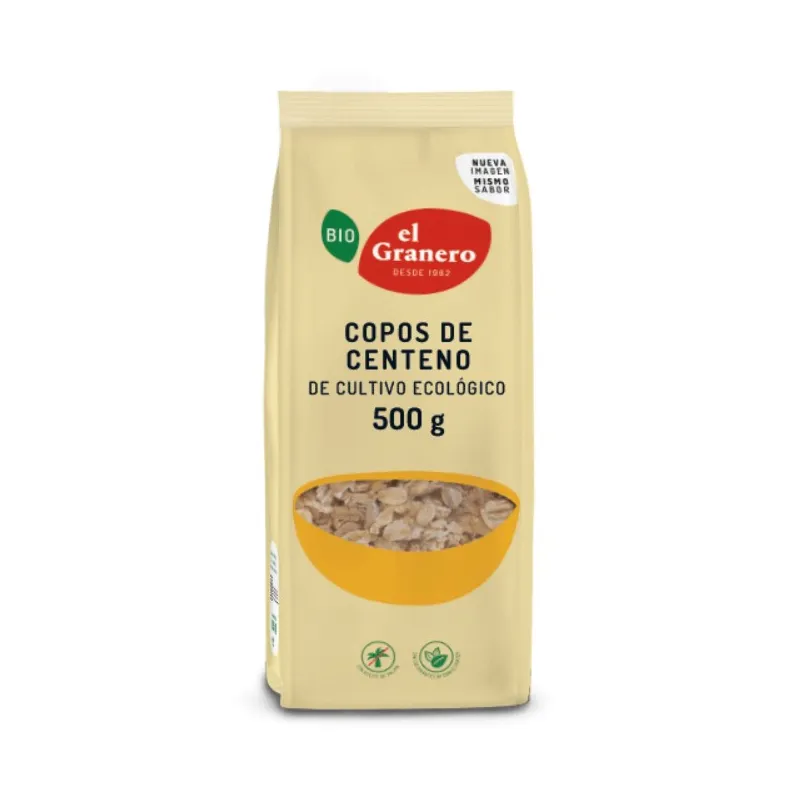 Copos centeno BIO 500 g, El Granero