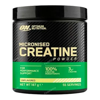 Micronised creatine powder unflavoured 187 g, Optimum Nutrition