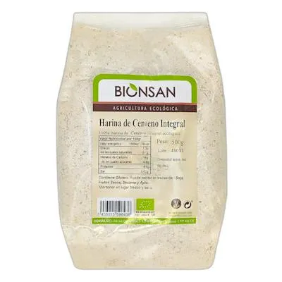 Harina de centeno integral BIO 500 g, Bionsan