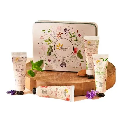 Cuarteto cremas de manos beige, Fleurance Nature