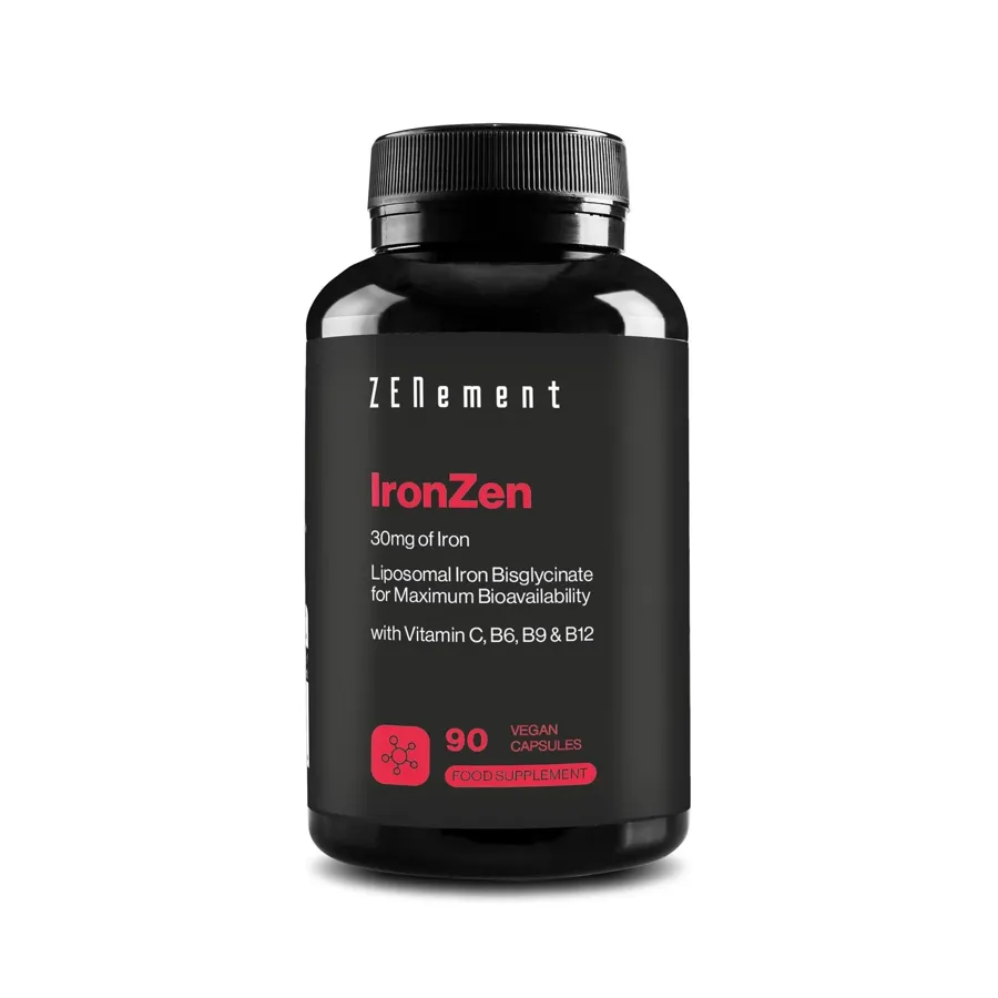 Ironzen vit C,B6,B9,B12 90 cápsulas vegetales, Zenement