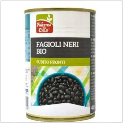 Fagioli neri in lattina BIO 400 g, La Finestra Sul Cielo