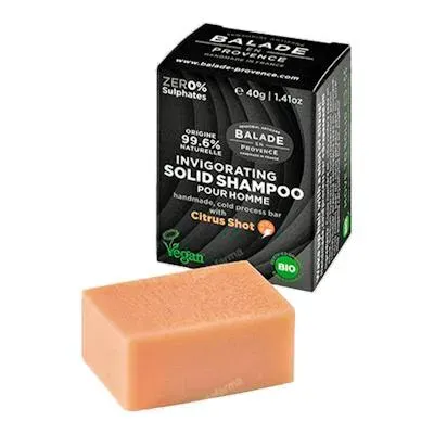 Champú solido energizante hombre BIO 40 g, Balade En Provence