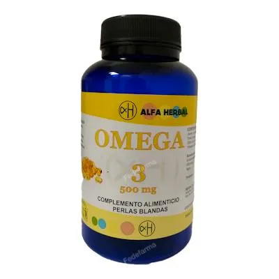 Omega 3 500 mg 200 perlas, Alfa Herbal