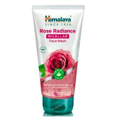 Limpiador facial micelar rosa radiante 150 ml, Himalaya