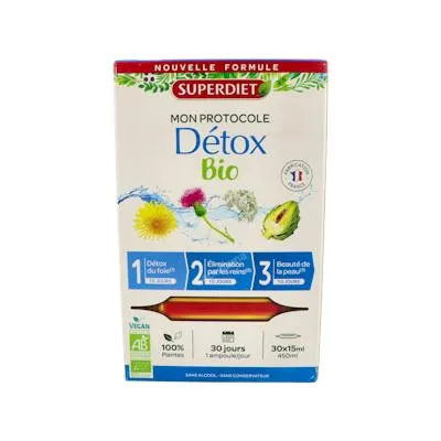 Protocolo Detox 30 ampollas, Superdiet
