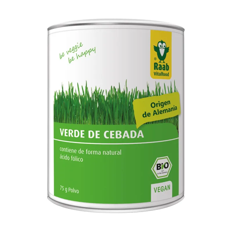 Verde cebada polvo vitalfood BIO 75 g, Raab