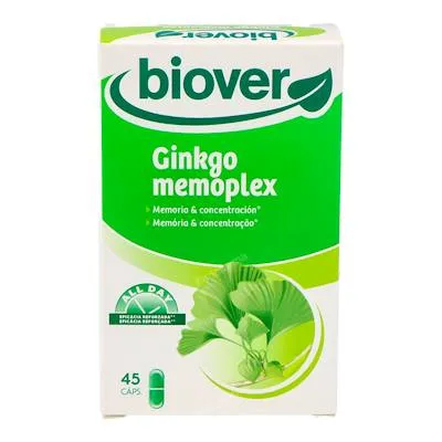 Memória e concentração ginkgo memoplex 45 cápsulas, Biover