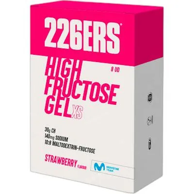 Doos 6 st. high fructose gel strawberry 80 g, 226ers