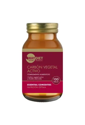 Carbón vegetal activo 100 perlas, Waydiet
