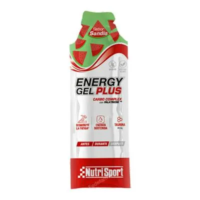 Energy gel plus sandía 18 uds., Nutrisport