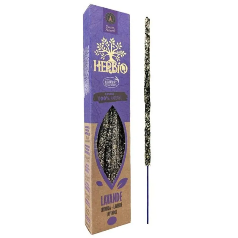 Lavender Ecocert incense sticks 20 g, Herbio