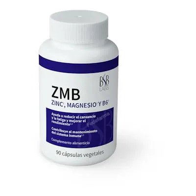 Zma (MAGNESIO+ZINC+B6) 90 cápsulas, Bsb Labs