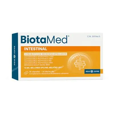 Biotamed flora intestinal 30 cápsulas, Forte Pharma