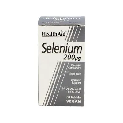 Selenium 200 mcg 60 comprimidos, Health Aid