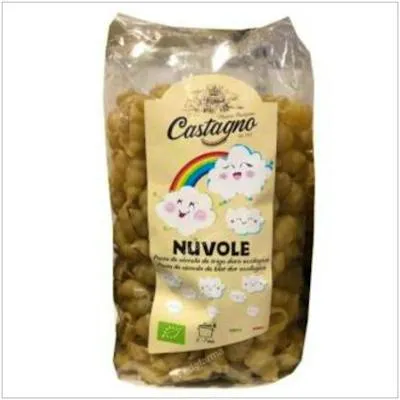 Nuvols pasta infantil con figuras BIO 500 g, Castagno