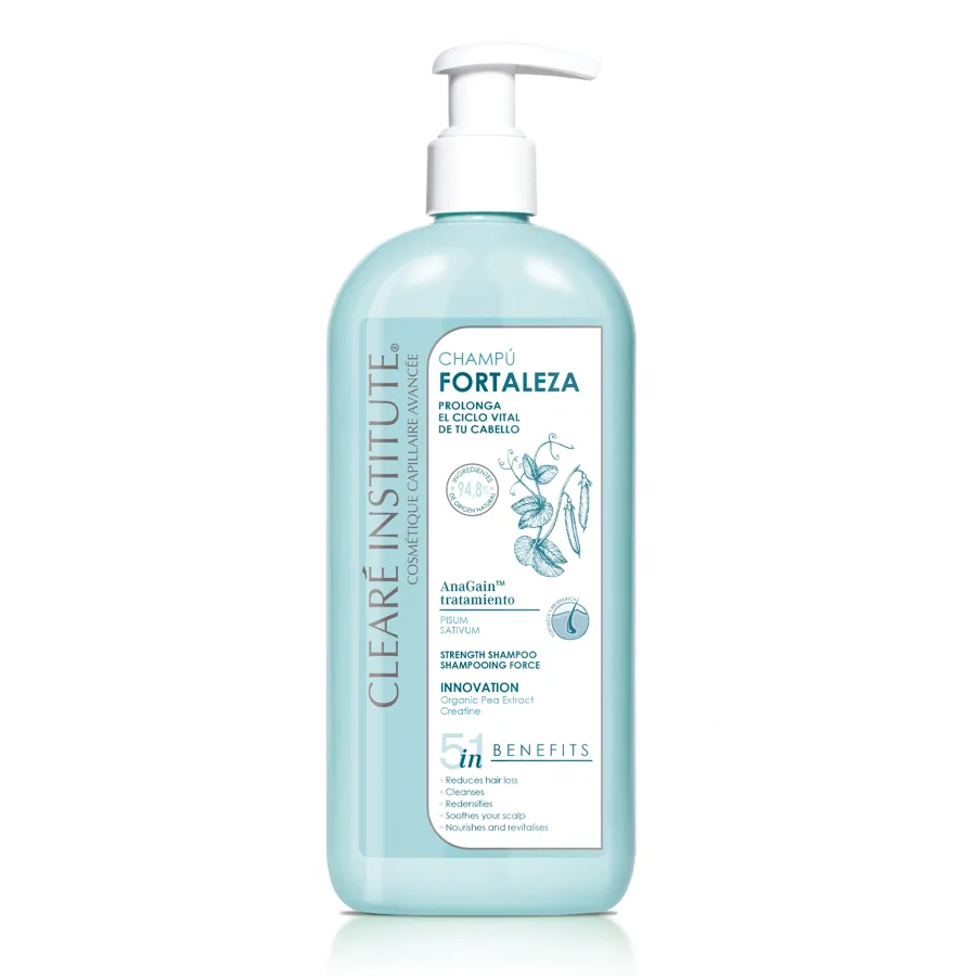 Champú anticaída fortaleza 400 ml, Cleare Institute