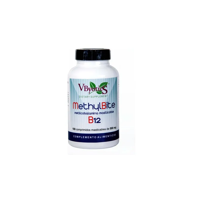 Methylbite b12 masticable 180 comprimidos, Vbyotics