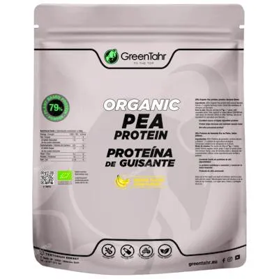 Proteína guisante sabor banana BIO 750 g, Greentahr