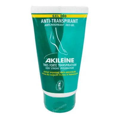Gel deo anti-transpirante 75 ml, Akileine