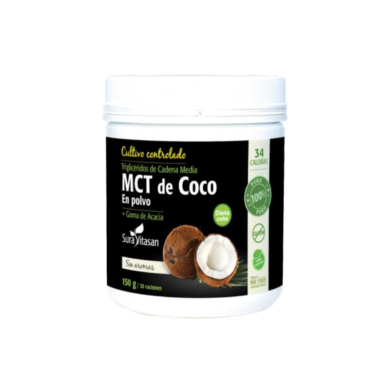 Mct de coco+goma de acacia polvo sura vitasa 150 g, Sura Vitasan