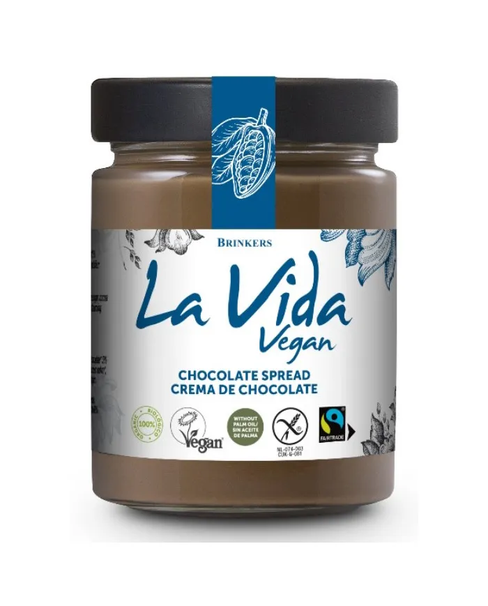Chocoladecrème blauwe lijn BIO 270 g, La Vida Vegan