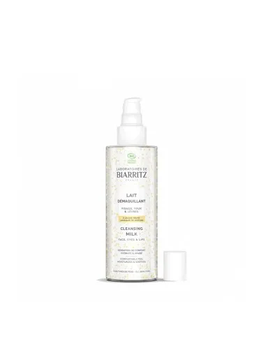 Lait nettoyant démaquillant visage, yeux et lèvres, Laboratoires de Biarritz