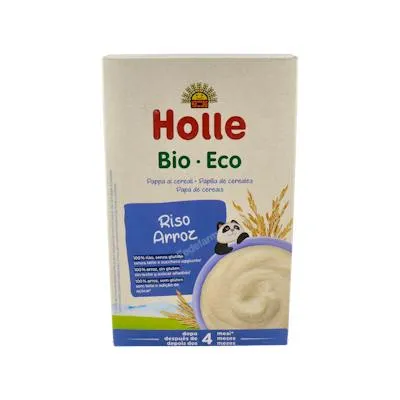 Papilla de copos de arroz + 4 meses sin gluten BIO 250 g, Holle
