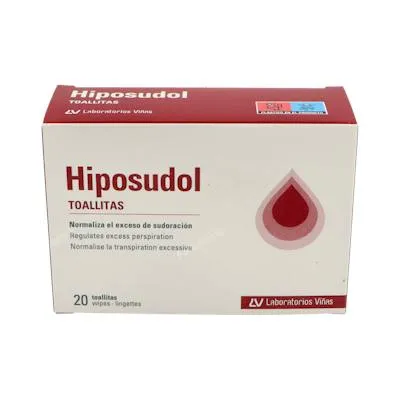 Toallitas 20 sobres, Hiposudol