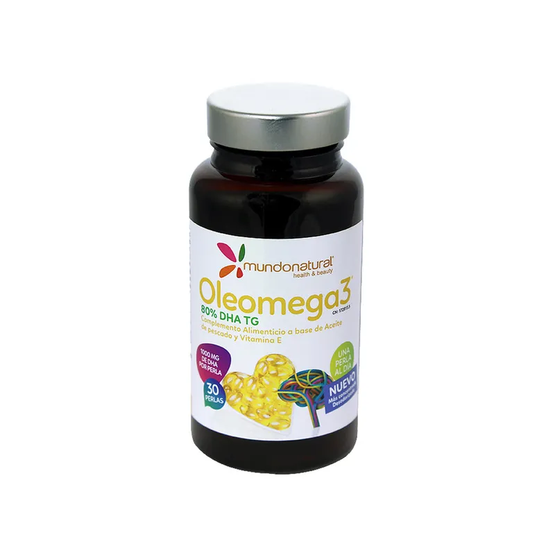 Oleomega 3 80%dha mundonatural 30 capsules, Mundo Natural