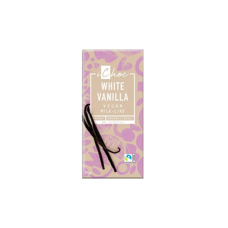 Chocolate blanco white vainilla 80 g, Ichoc