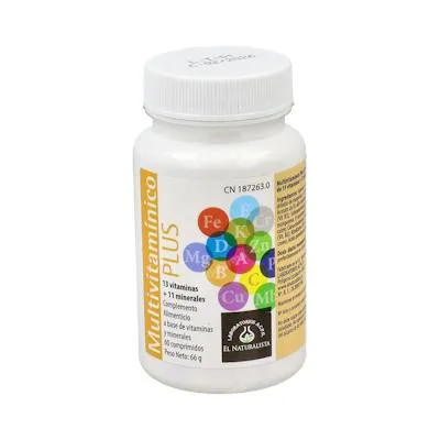 Multivitamínico plus 60 comprimidos, El Naturalista