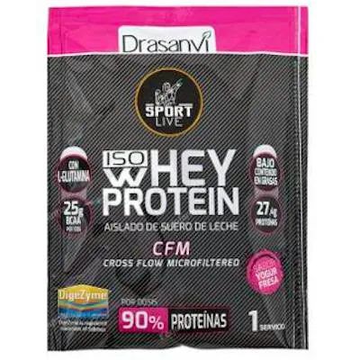 Whey protein aislado yogur fresa sport live 30 g, Drasanvi Sport Live