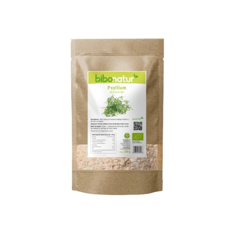 Psyllium polvo BIO 200 g, Bibonatur