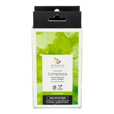 Mascarilla facial limpieza algas 12 sobres, Armonia
