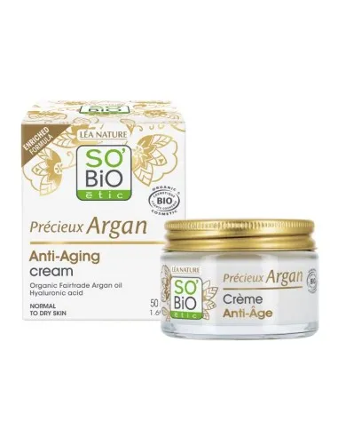 Crema día antiedad ácido hialurónico & argan BIO, SO'BiO étic