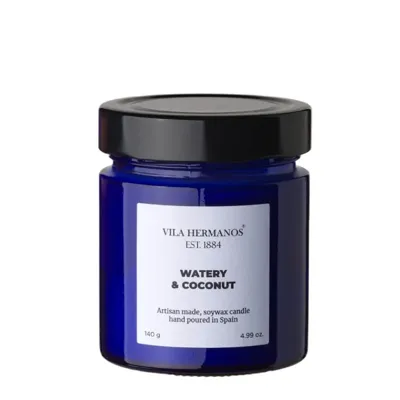 Watery & Coconut Apothecary Cobalt Jar, Vila Hermanos