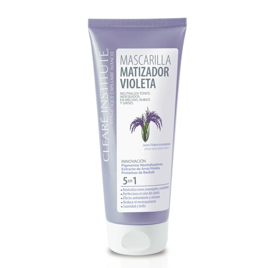 Matizador violeta acondicionador 200 ml, Cleare Institute