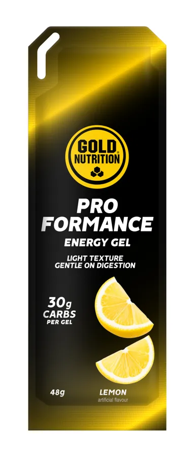 Goldnutrition pro. formance energy gel limón 48 g, Gold Nutrition