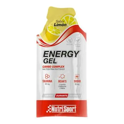 Energy gel limón 24 uds., Nutrisport