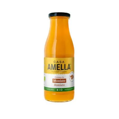 Crema de boniato s/g s/l sin aditivo bajo en sal BIO 500 g, Casa Amella