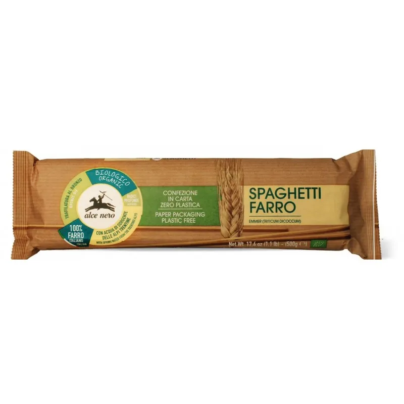 Espaguetis espelta BIO 500 g, Alce Nero