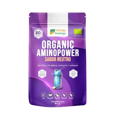 Aminopower 80% neutro sin gluten BIO 500 g, Energy Feelings