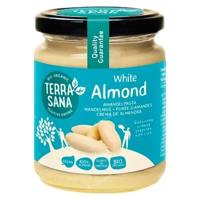 Biologische witte amandelcrème 250 g, Terrasana