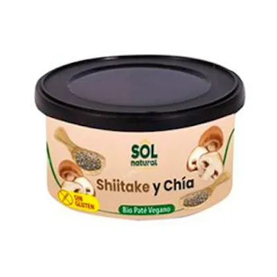 Pate de shiitake-chia sin gluten BIO 125 g, Solnatural