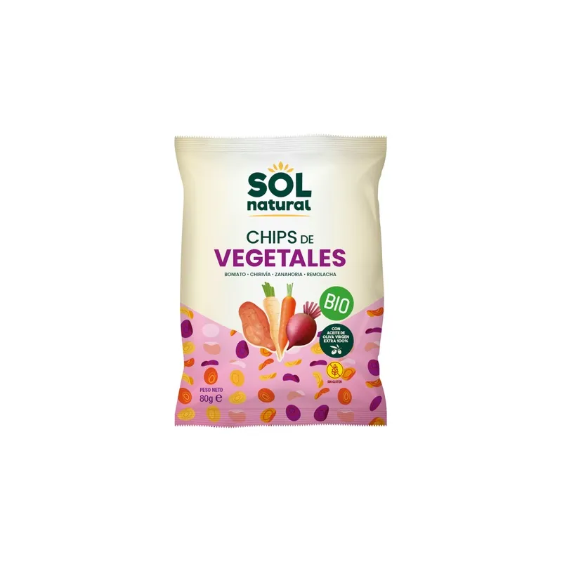 Chips de vegetales BIO 80 g, Sol Natural