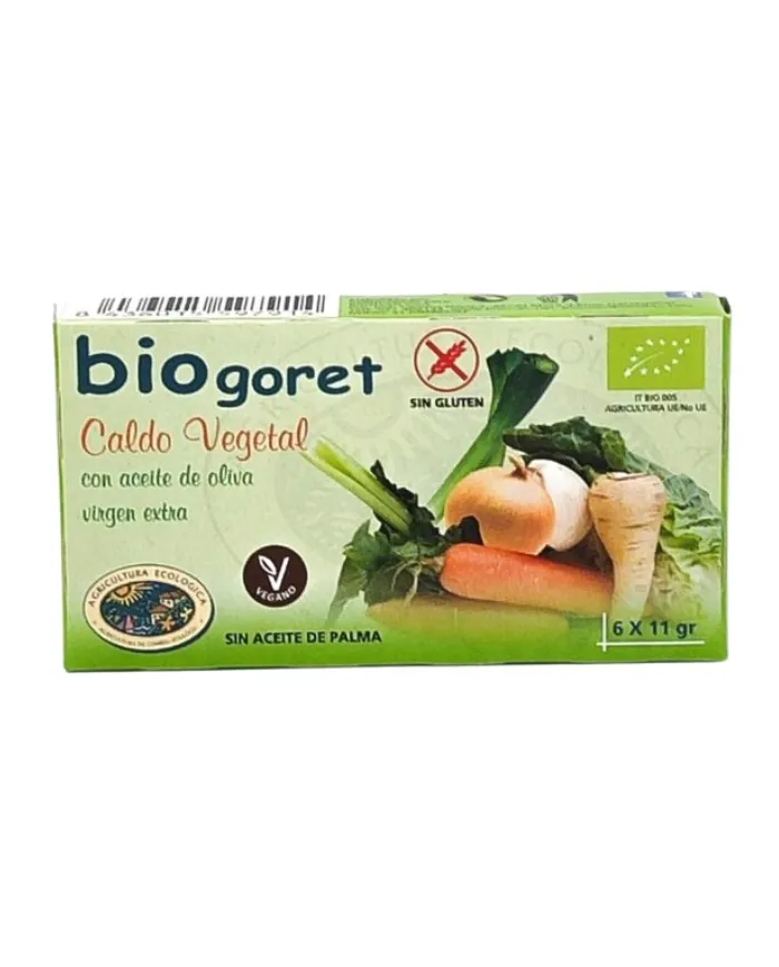 Caldo vegetal 6 cubitos Biogoret, Biogore