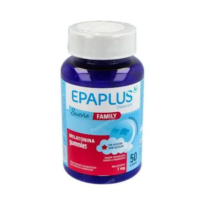 Epaplus sleepcare melatonina family 50 gummies, Epa Plus