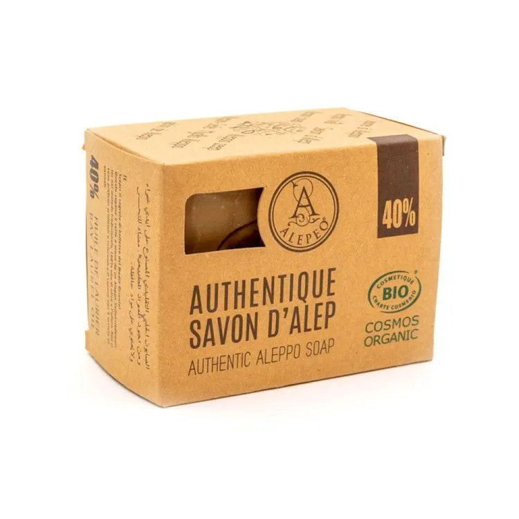 Sapone solido all'Alepo 40%, Alepeo